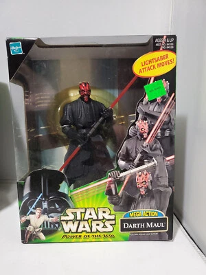 STAR WARS POWER OF THE JEDI DARTH MAUL VINTAGE RARE NEW IN BOX MEGA ACTION 2000 - Image 1 of 4