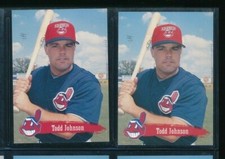 Lot (2) 1995 Multi-Ad #16 Todd Johnson Kinston Indians (CF71) SWSW6