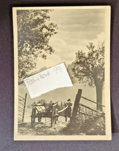 Alte Ansichtskarte Feldpostkarte Bauer mit Karre 08.11.1944 Stempel Rarität - Bild 1 von 5