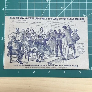 Antike Postkarte 1910 Klassentreffen unbesendet Humor Männer Cincinnati Ohio - Bild 1 von 3