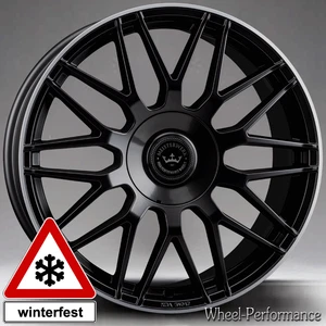 18 Zoll MX7 Alufelgen 8x18 5x108 ET40 schwarz matt mit poliertem Rand für Volvo - Bild 1 von 8