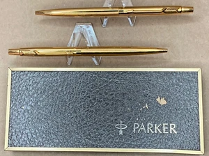 Parker Lady Classic Ballpoint Pen Set - Gold Filled - Picture 1 of 4