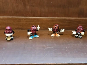 Set of 4 1987 California magnet Raisins Original Series PVC Figures - Picture 1 of 2