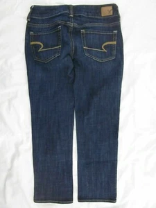 American Eagle Jeans ~ ARTIST CROP ~ Size 2 Regular Women's AEO STRETCH DENIM 2R - Picture 1 of 9