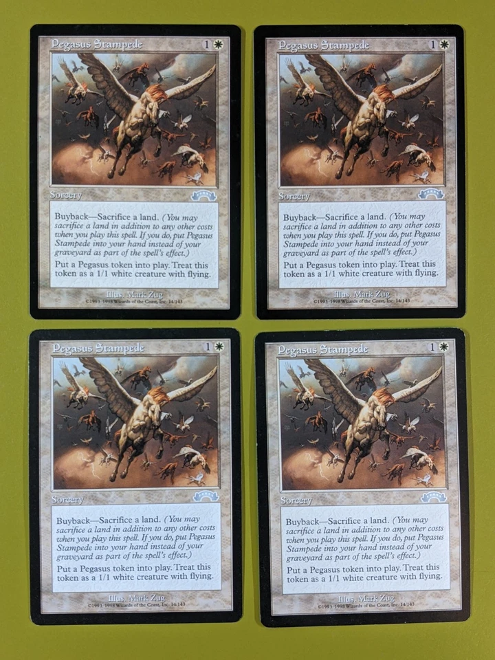 Pegasus Stampede x4 Exodus 4x Playset Magic the Gathering MTG - Image 1 of 1