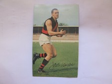 1965 MOBIL VFL FOOTY PHOTO CARD JACK CLARKE ESSENDON BOMBERS FOOTBALL CLUB    