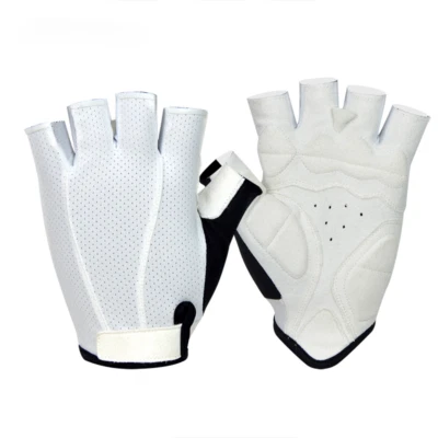 Guantes de Bicicleta Medio Dedo Ligeros Suaves Súper Transpirables Guantes de Bicicleta Almohadilla Amortiguador Foto 1 de 4