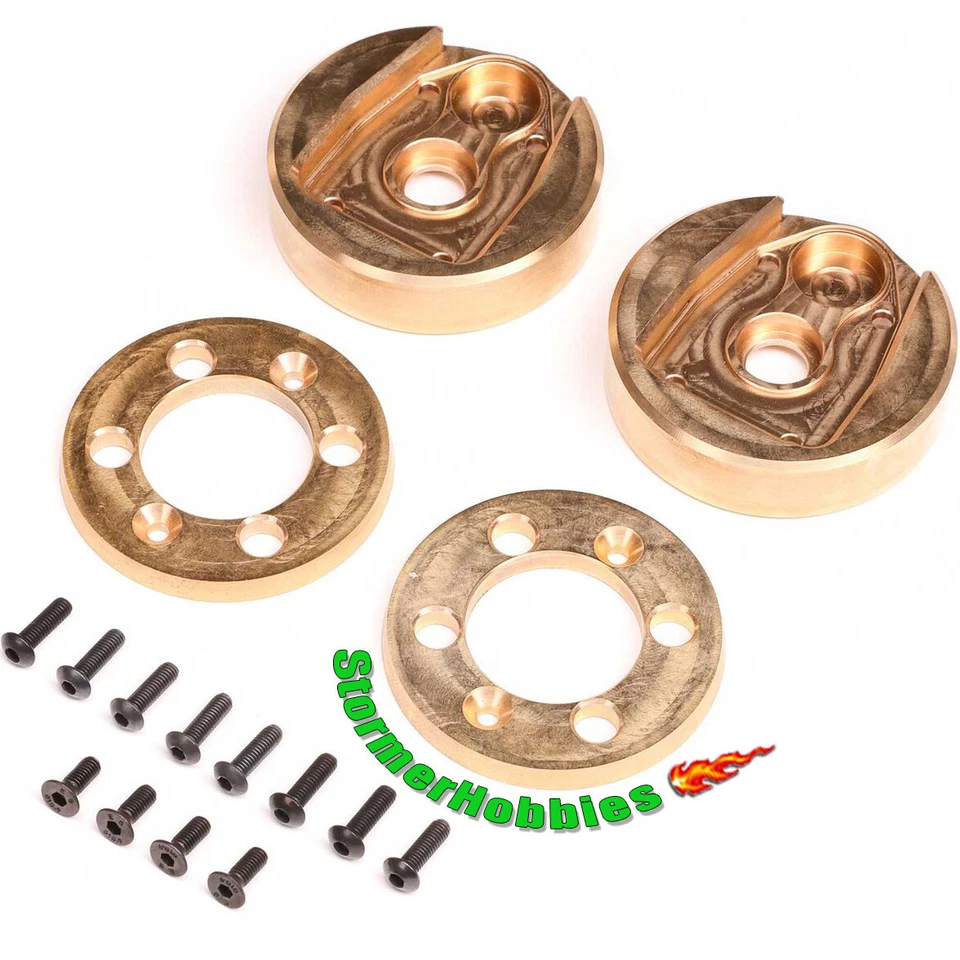 Axial Gilamon XP8 Brass Portal Covers (122.4g, 34.6g each) AF16P : AXP8 AXI-2201 - Image 1 of 1