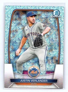 2023 Bowman Chrome Mega Box Mojo Refractor Justin Verlander New York Mets #64 - Bild 1 von 2