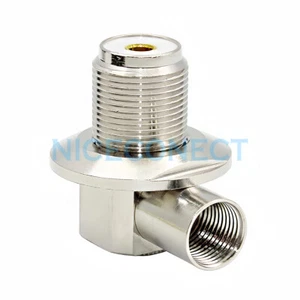 5Pcs SO239 UHF Female RA Coax Connector For RG8 LMR400 RG213 Cable Walkie Talkie - Picture 1 of 3