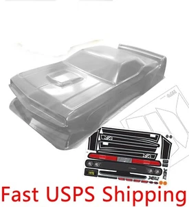 1/10 RC Drift Racing 1970 Challenger Clear Transparent Body Shell 200mm - Picture 1 of 5