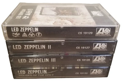 Heavy Metal Classic Hard Rock Cassette Tape Lot of 4 Led Zeppelin 1-3 HOH Foto 1 de 4