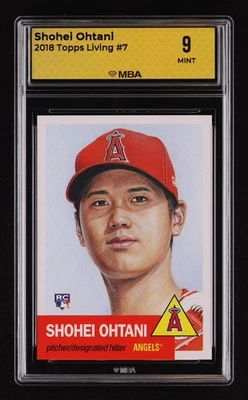 2018 Topps Living Shohei Ohtani #7 Rookie MBA 9 - Image 1 of 2