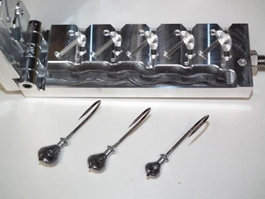 Freshwater Flip jig mold 1/4, 3/8, 1/2oz CNC Aluminum USA Bass 3RD - Picture 1 of 7