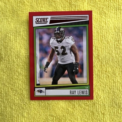 2022 Score - Ray Lewis #190 Red - Image 1 of 2