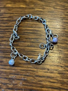 Beautiful Faux Pearl Charm Bracelet Women Girls Jewelry Gift UK - Picture 1 of 5