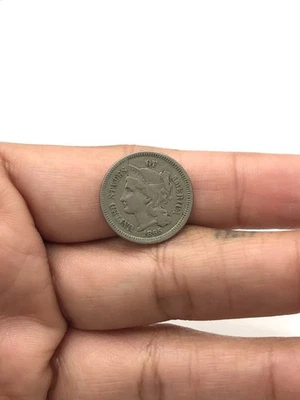 1865 III 3 Cent Nickel 3C U.S. Coin - Image 1 of 2