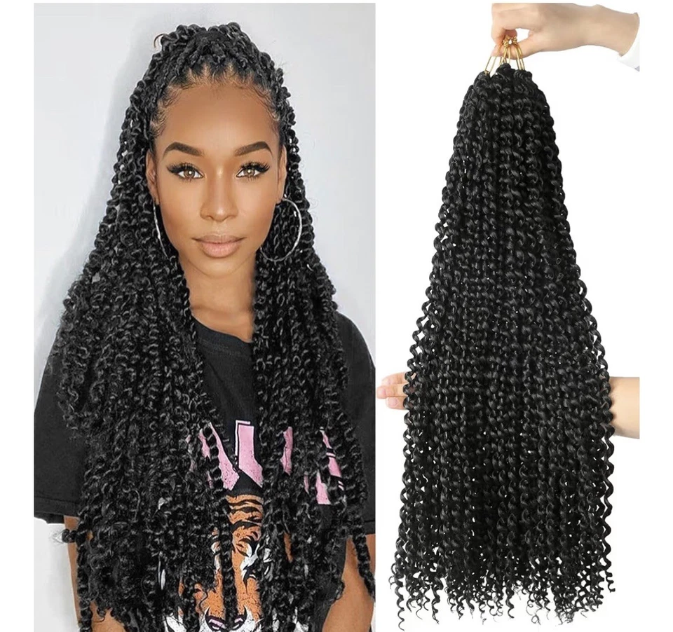 Passion Twist Hair 24 Inch 6 Packs Water Wave Crochet  - Image 1 of 4