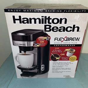 Hamilton Flexbrew 49997R 1 Cup Coffee Maker - Black - Picture 1 of 4