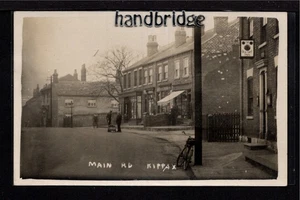 Kippax, Main Road with The Old Tree Inn - near Garforth - real photography p/c. - Bild 1 von 1