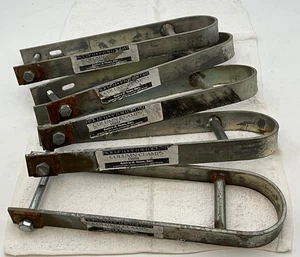 (5) Abrazaderas de columna usadas para puertas e hijos 156014, mira bucle de recogida rápido, sucias - Imagen 1 de 8