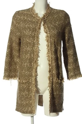 MANGO SUIT Cárdigan Mujeres Chaqueta Talla EU 36 marrón-crema look casual - Imagen 1 de 4