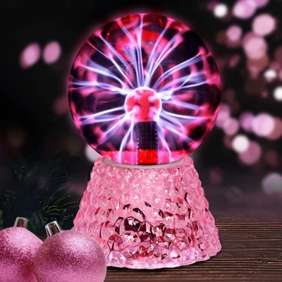 Magische Plasmaball Plasma Kugel 12 cm interaktiv LED Licht - Bild 1 von 4