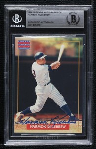 1996 MLB Players Alumni Legends Collection Harmon Killebrew BGS Encased Auto HOF