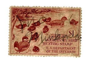 UNITED STATES-Individual Duck Stamp Scott #RW5 - Picture 1 of 1