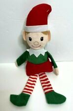 Greenbrier Christmas Elf Plush Stuffed Red Santa Hat 14" Lightweight Elf