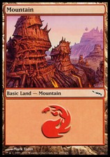 Mountain (299) - Foil ~ Heavily Played Mirrodin MTG Magic UltimateMTG Land Card