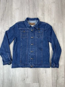 VTG Wrangler Boys 2XL Prewashed Heavyweight Broken Twill Denim Jacket Western DS - Picture 1 of 7