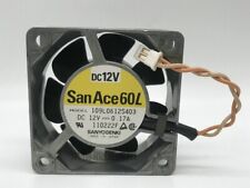 SANYO 6025 109L0612S403 12V 0.17A 60mm Aluminum Frame Cooling Fan 2pin