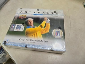 2021 Upper Deck Golf Artifacts Hobby Box FACTORY SEALED LIGHT BOX WEAR - Picture 1 of 6