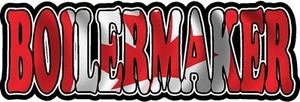 Boilermaker Canada Canadian Decal Waving Flag Vinyl Hard Hart Sticker Decal Var - Picture 1 of 1