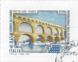 2009 italia repubblica Opere architettoniche Pont du Gard Francia usata - Imagen 1 de 1