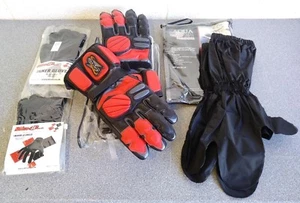 Swift Rebel Gloves XXL Black Red Motorbike Scooter Over Mittens & 2 Inner Gloves - Picture 1 of 3