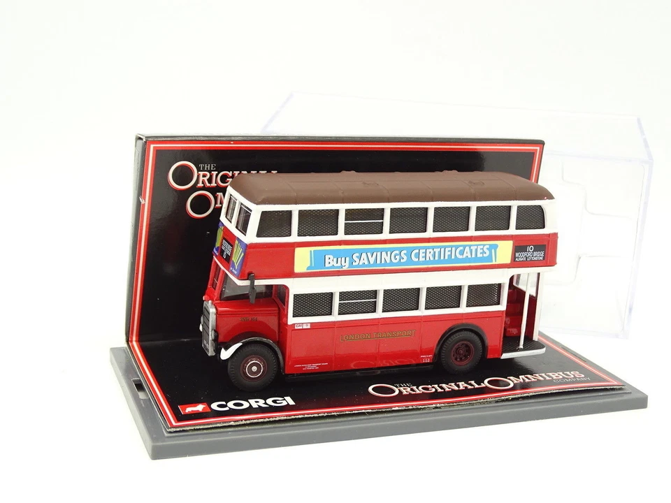 Corgi 1/76 - Autobus Leyland Utility Bus London Transport 10 Woodford Bridge - Immagine 1 di 1