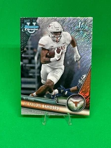 Ja'Tavion Sanders 2023 Bowman Chrome U #158 Shimmer Refractor Carolina Panthers - Picture 1 of 2