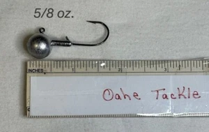 Cabezas de plantilla plomo redondo 5/8 oz Walleye, bajo, lucio sin pintar - Imagen 1 de 1