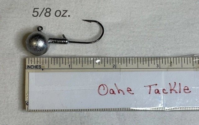 Jig Heads Round Lead 5/8 oz Unpainted Walleye, Bass, Pike - Image 1 of 1