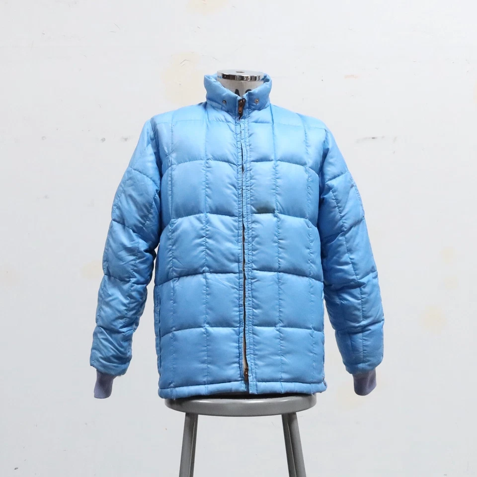 Vintage 70s Gerry Quilted Down Puffer Jacket Size M L Made in USA Hiking - Image 1 of 4