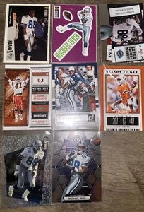 Michael Irvin 8 Card Lot Upper Deck Contenders Donruss Mosaic Cowboy Legend - Picture 1 of 4
