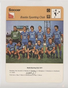 1977-79 Sportscasters Series 39 Geneva B SC Bastia Bastia Sporting Club #39-19