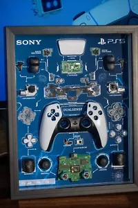 Disassembled Sony Controller PS5 Uncharted Frame Art, Limited Edition PS5 - Picture 1 of 10