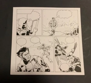 Marvel Secret Wars Taskmaster Actionfigur Karte Comic Original Art - Bild 1 von 2