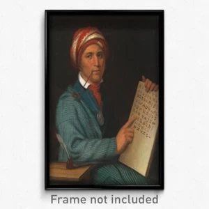 Henry Inman - Sequoyah Druck 11x17 Kunst Poster - Bild 1 von 1