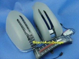 TWO ARROW LED UNPAINT DOOR MIRROR COVER FOR 2007-2009 MERCEDES BENZ W211 E-CLASS - Picture 1 of 6