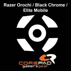 Corepad Skatez Razer Orochi Black Chrome Elite Mobile Replacement Mouse Feet - Picture 1 of 1