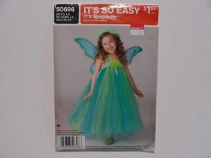 Simplicity S0696-Size 4-8 Easy Fairy Dress & Leggings Uncut Sewing Pattern - Picture 1 of 3